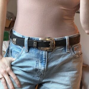 Leather belt